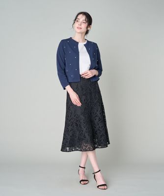 大きいサイズ》フラワーレース柄スカート《M Maglie le