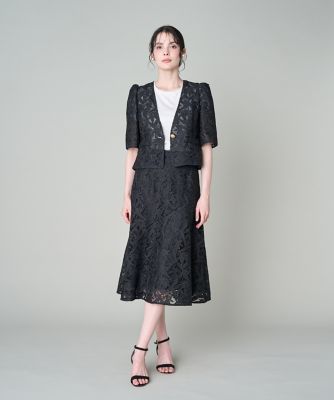 大きいサイズ》フラワーレース柄スカート《M Maglie le