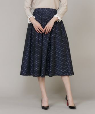 ＜Maglie le cassetto L (Women/大きいサイズ)＞《大きいサイズ》ラメドットジャカードスカート（５１６２１５２８０５）