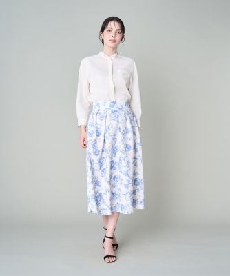 ロゴ刺繍シアーブラウス（5162181016） | Maglie le