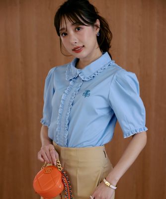 M Maglie le cassetto×冨張愛》華やかフリルカラー