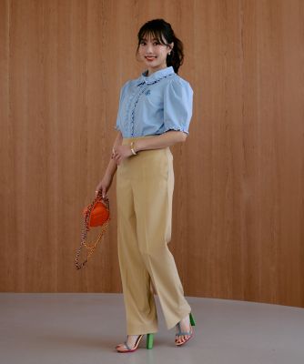 M Maglie le cassetto×冨張愛》華やかフリルカラー