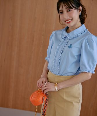 M Maglie le cassetto×冨張愛》華やかフリルカラー