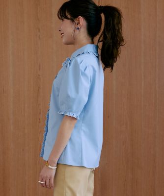 M Maglie le cassetto×冨張愛》華やかフリルカラー