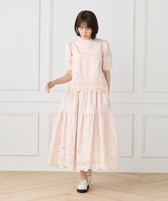大きいサイズ》ラッシュガードレースブラウス 《M Maglie le