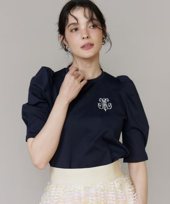 ロゴ刺繍ボリューム袖カットソー（5162190003） | Maglie le