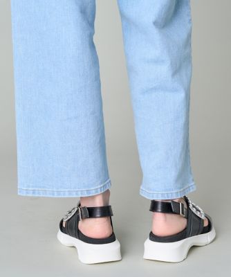 ビジュー付き厚底サンダル（5162205601） | Maglie le