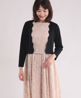 《Ｍａｇｌｉｅ　ｃｏｌｌｅｃｔｉｏｎ》スカラップボレロカーディガン（５１９２１７８２１７）