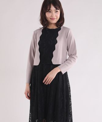 《Ｍａｇｌｉｅ　ｃｏｌｌｅｃｔｉｏｎ》スカラップボレロカーディガン（５１９２１７８２１７）