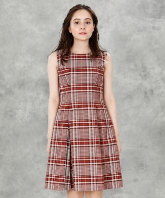 【新品タグ付き】Maglie par ef-de チェックノースリーブワンピース Maglie par ef－de》ノースリーブチェック