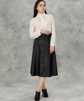《Ｍａｇｌｉｅ　ｐａｒ　ｅｆ－ｄｅ》フェイクレザー２ＷＡＹスカート（５１９３１５２００９）