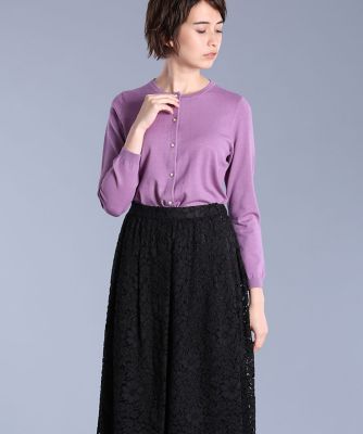 《Ｍａｇｌｉｅ　ｐａｒ　ｅｆ－ｄｅ》パールボタンカーディガン（５１９３１７８００１）