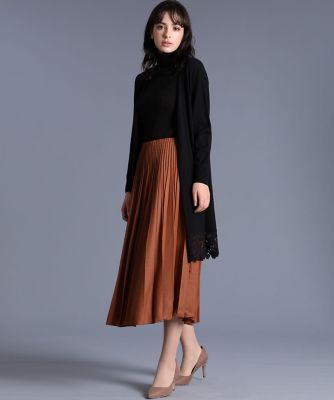 《Ｍａｇｌｉｅ　ｐａｒ　ｅｆ－ｄｅ》レースデザインロングカーディガン（５１９３１７８００６）