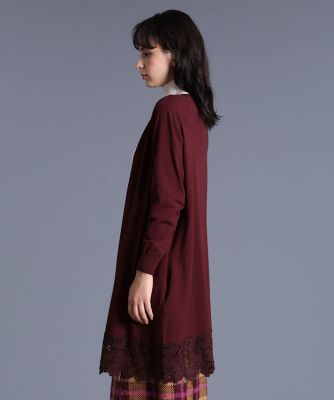 《Ｍａｇｌｉｅ　ｐａｒ　ｅｆ－ｄｅ》レースデザインロングカーディガン（５１９３１７８００６）