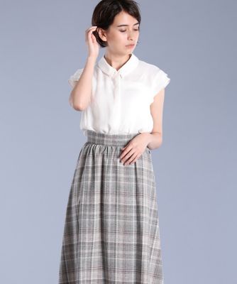 ＜Maglie le cassetto  (Women)＞《Ｍａｇｌｉｅ　ｐａｒ　ｅｆ－ｄｅ》フリルスリーブブラウス（５１９３１８２００５）