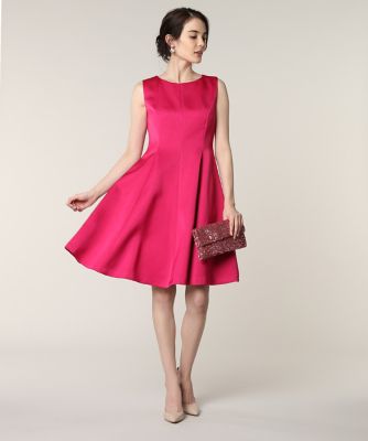 ＜Maglie le cassetto  (Women)＞《Ｍ　Ｍａｇｌｉｅ　ｌｅ　ｃａｓｓｅｔｔｏ》サテンドレス（５１９４１２１２０９）