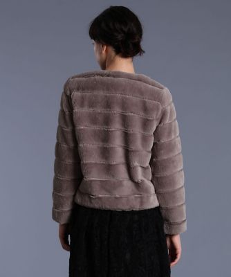 《Ｍａｇｌｉｅ　ｐａｒ　ｅｆ－ｄｅ》エコファーノーカラージャケット（５１９４１４４００２）