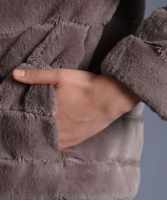 《Ｍａｇｌｉｅ　ｐａｒ　ｅｆ－ｄｅ》エコファーノーカラージャケット（５１９４１４４００２）