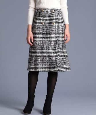 ＜Maglie le cassetto  (Women)＞《Ｍａｇｌｉｅ　ｐａｒ　ｅｆ－ｄｅ》ロービングチェックスカート（５１９４１５２０１５）