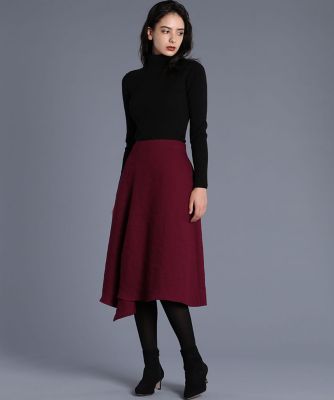 《Ｍａｇｌｉｅ　ｐａｒ　ｅｆ－ｄｅ》アシンメトリーフレアスカート（５１９４１５２０２４）
