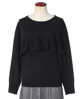 《Ｍａｇｌｉｅ　ｐａｒ　ｅｆ－ｄｅ》フリルデザインニット（５１９４１７００１８）