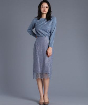 《Ｍａｇｌｉｅ　Ｗｈｉｔｅ》レースニットプルオーバー（５１９４１７０３１６）