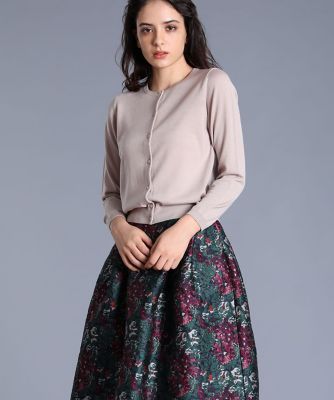 《Ｍａｇｌｉｅ　ｐａｒ　ｅｆ－ｄｅ》クルーネックカーディガン《ＬＡＮＡ　ＧＡＴＴＯ》（５１９４１７８００３）