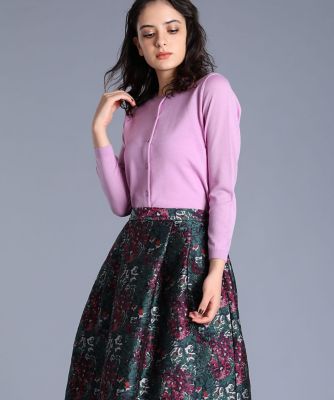 《Ｍａｇｌｉｅ　ｐａｒ　ｅｆ－ｄｅ》クルーネックカーディガン《ＬＡＮＡ　ＧＡＴＴＯ》（５１９４１７８００３）