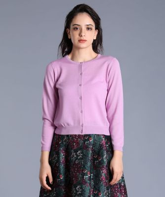 《Ｍａｇｌｉｅ　ｐａｒ　ｅｆ－ｄｅ》クルーネックカーディガン《ＬＡＮＡ　ＧＡＴＴＯ》（５１９４１７８００３）