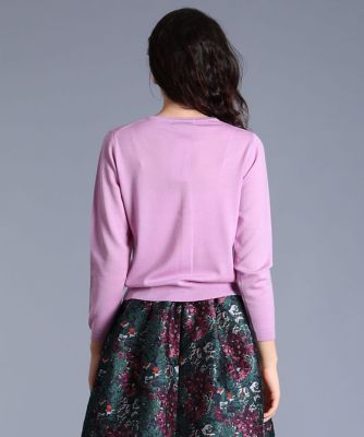 《Ｍａｇｌｉｅ　ｐａｒ　ｅｆ－ｄｅ》クルーネックカーディガン《ＬＡＮＡ　ＧＡＴＴＯ》（５１９４１７８００３）
