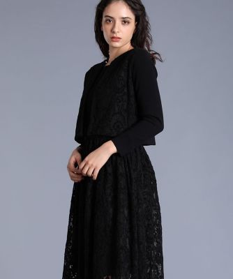 《Ｍａｇｌｉｅ　Ｗｈｉｔｅ》レースドッキングボレロカーディガン（５１９４１７８３０２）