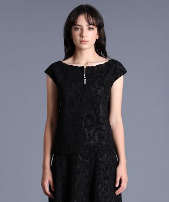 《Ｍａｇｌｉｅ　Ｗｈｉｔｅ》モールレースフレンチブラウス（５１９４１８２３０８）