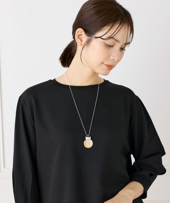 ラウンドプレートチャームネックレス（6950295002） | 7