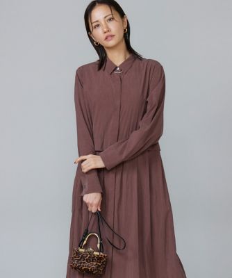 7-IDconcept.(Women)/セブンアイディコンセプト 《大きいサイズ》ティアードワンピース(6953121816) 84ワイン ワンピース・ドレス【三越伊勢丹/公式】