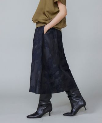＜7-IDconcept.(Women)＞《大きいサイズ》ジャカードタックスカート（６９５３１５２８２０）