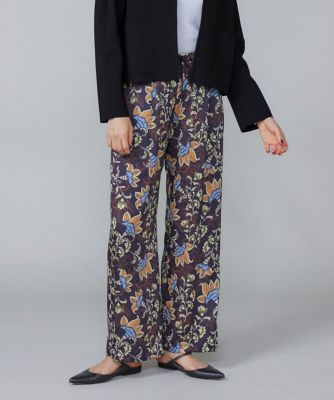 7-IDconcept.(Women)/セブンアイディコンセプト プリントイージーパンツ(6953161019) 60ネービーブル パンツ・ズボン【三越伊勢丹/公式】