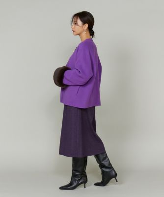 45th限定企画》ファー付きクルーネックリバーコート