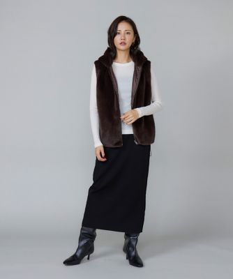 フェイクファー フードジレ（6954144030） | 7-IDconcept