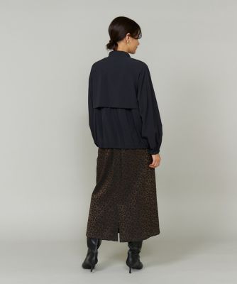 本日迄出品❕【gready brilliant 】エコレザーギャザーブルゾン Heather（ヘザー）の「ボリュームギャザーブルゾン 144372
