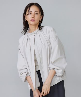 7-IDconcept.(Women)/セブンアイディコンセプト 《大きいサイズ》ギャザーショートブルゾン(6954144828) 23ベージュ コート・ジャケット【三越伊勢丹/公式】