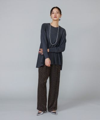 ✨エムズグレイシー✨【M】タグ付未使用品✨切り替えタックスカート✨レオパ　ヒョウ ✨エムズグレイシー✨【M】タグ付未使用品✨切り替えタックスカート