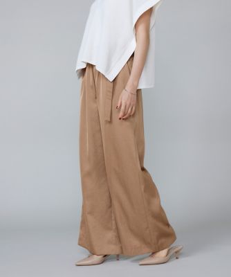 ＜7-IDconcept.(Women)＞サテンワイドパンツ（６９５４１６１０２９）