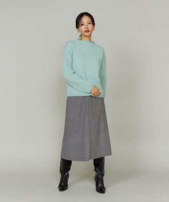 アルパカブレンドモックネックプルオーバー（6954170003