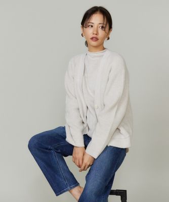 アルパカブレンドモックネックプルオーバー（6954170003