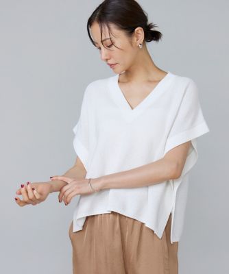 7-IDconcept.(Women)/セブンアイディコンセプト ニットベスト(6954170012) 21シロ トップス【三越伊勢丹/公式】