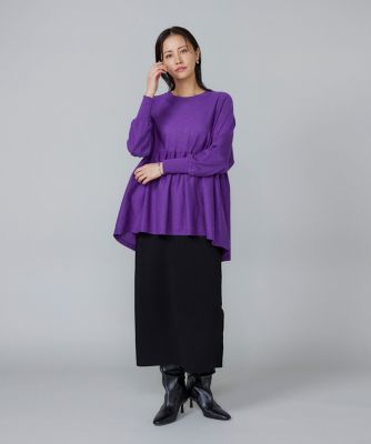 ヘムギャザーニットプルオーバー（6954170013） | 7