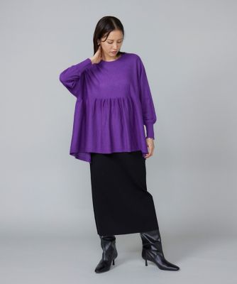 ヘムギャザーニットプルオーバー（6954170013） | 7