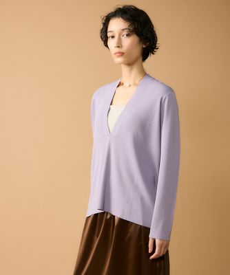 7-IDconcept.(Women)/セブンアイディコンセプト Vネックニットプルオーバー(6954170020) 67フジイロ トップス【三越伊勢丹/公式】