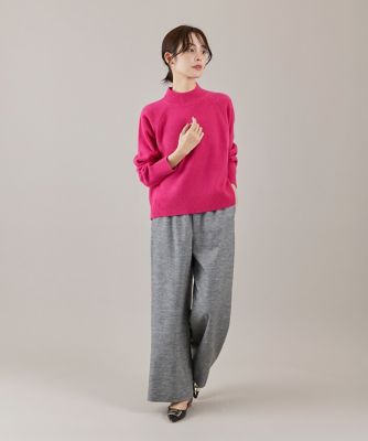 ウサト　usato　手織り　インディゴ染め　コットン　ハイネック　プルオーバー ミックスカラーハイネックプルオーバー（6954170021） | 7