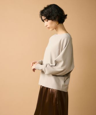 7-IDconcept.(Women)/セブンアイディコンセプト 《大きいサイズ》ドルマンスリーブニットプルオーバー(6954170819) 23ベージュ トップス【三越伊勢丹/公式】